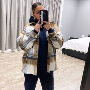 Zara plaid shacket